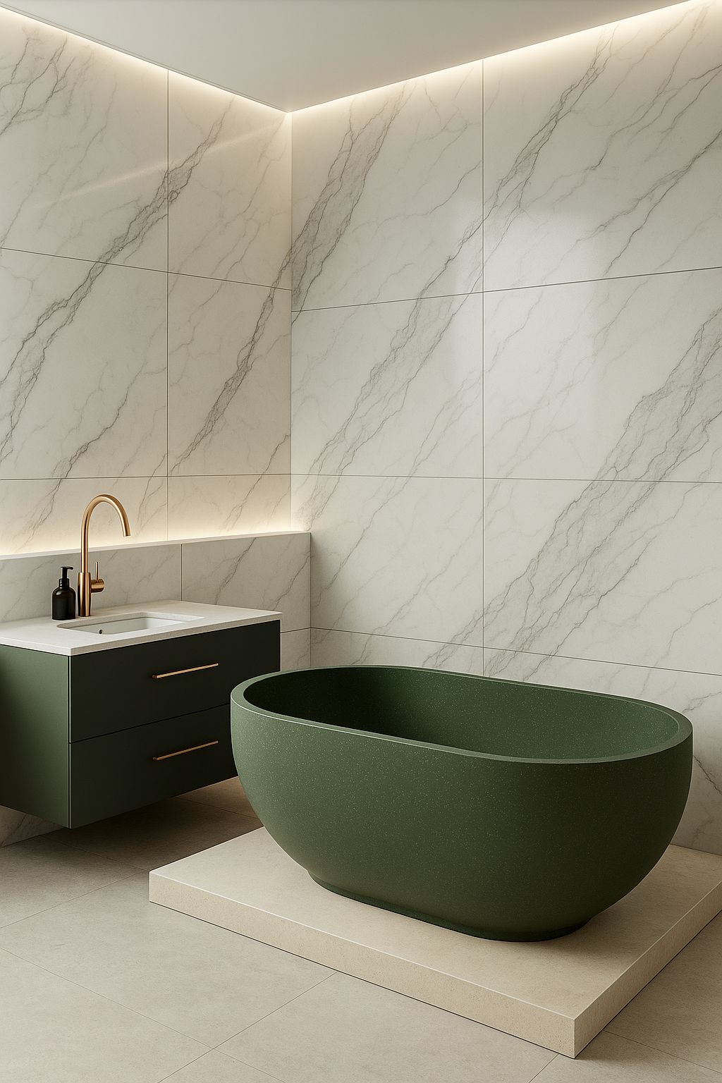 Bella terrazzo bathtub