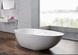 Olivia mineral stone bathtub