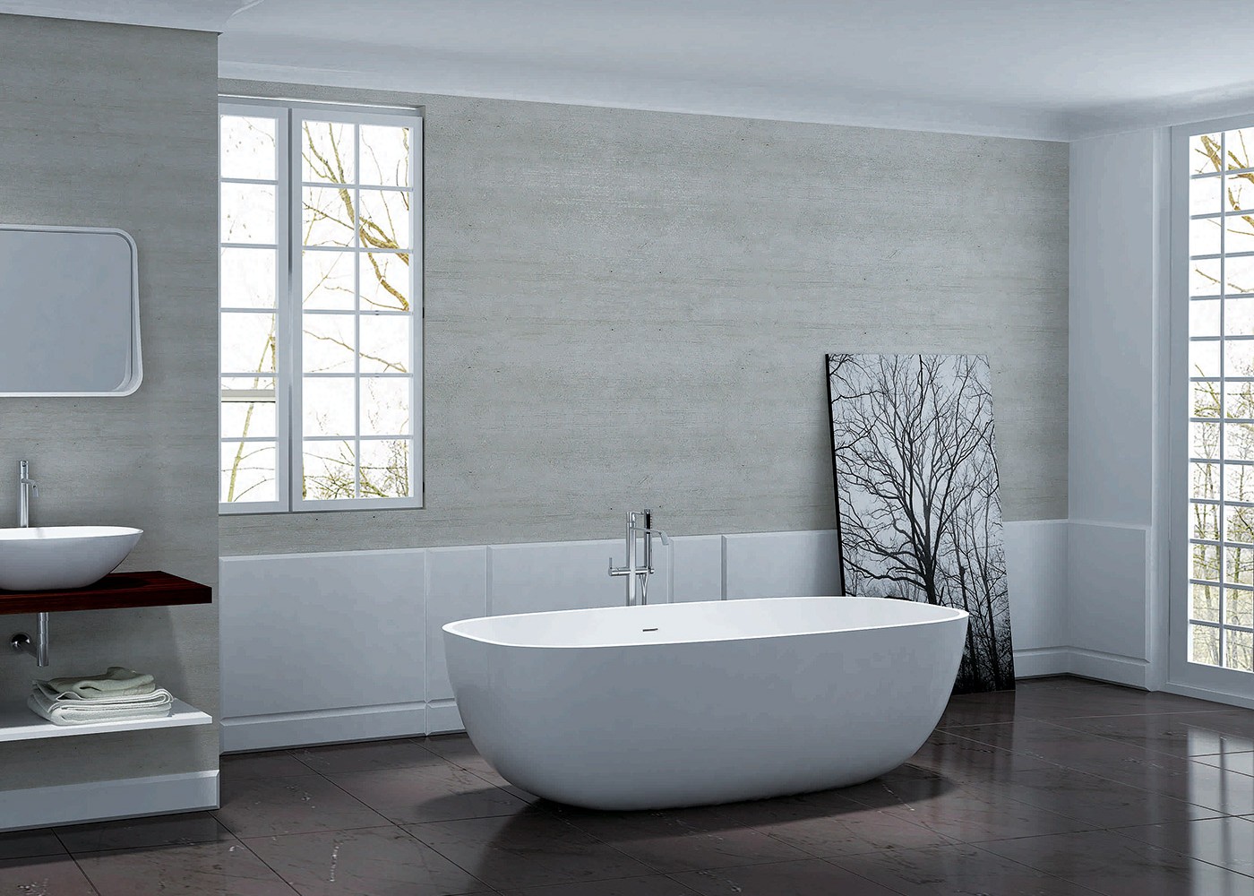 bora mineral stone bath