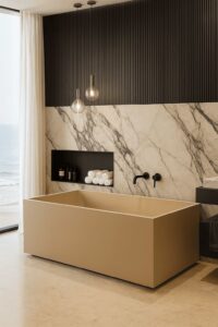 Cube terrazzo bath