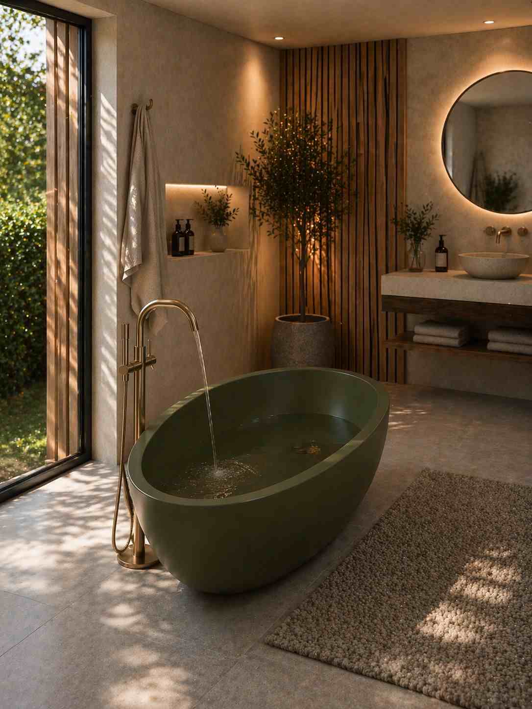 Hamman natural stone bath