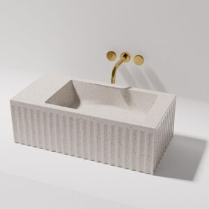 Brizza 600 Wall hung stone basin
