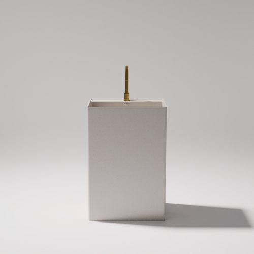 Cube Pedestal Stone Basin