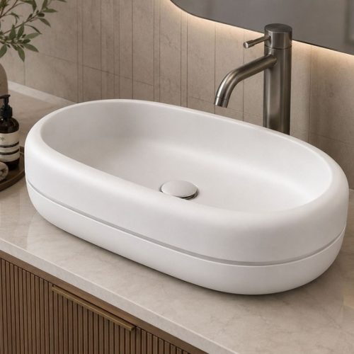 Duette pill basin white matte