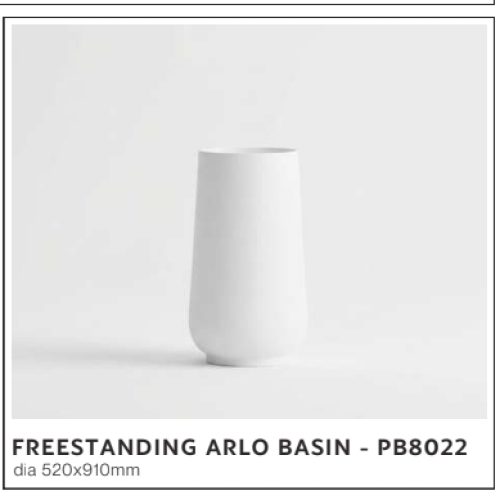 FREESTANDING ARLO BASIN PB8022