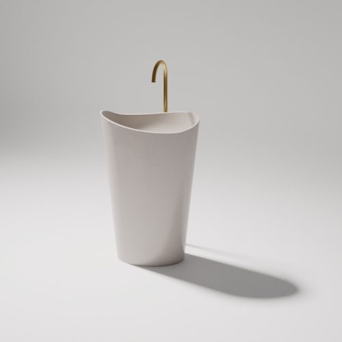 Freestanding Terrazzo Basin