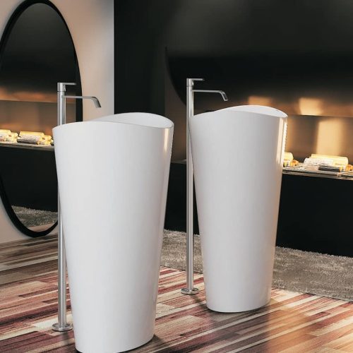 Freestanding Terrazzo Basin