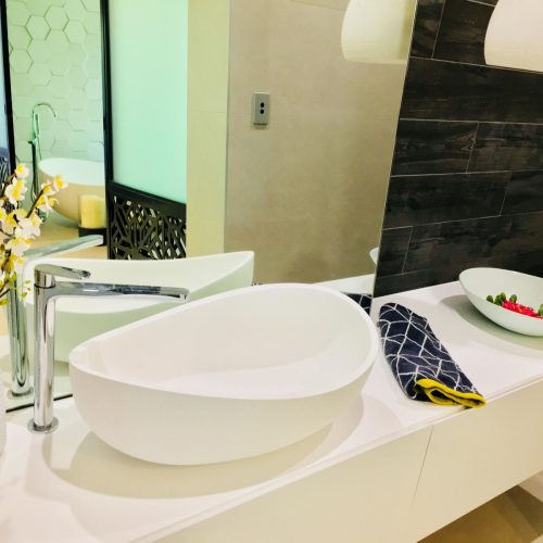 Onda - above counter stone basin 1