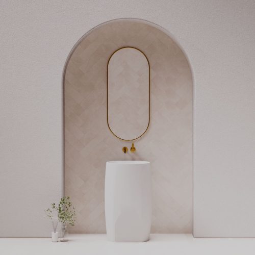Unique luxury Freestanding Stone Basin