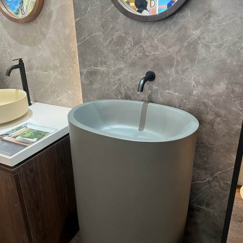 Unique luxury Freestanding Stone Basin