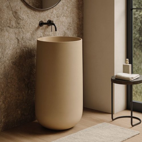 arlo freestanding stone basin